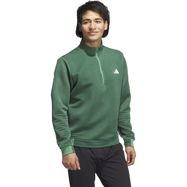 adidas Pullover Ultimate365 DWR Textured Quarter Zip grün