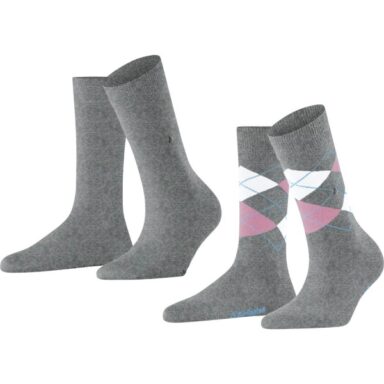 Burlington Socken Everyday Mix 2-Pack grau
