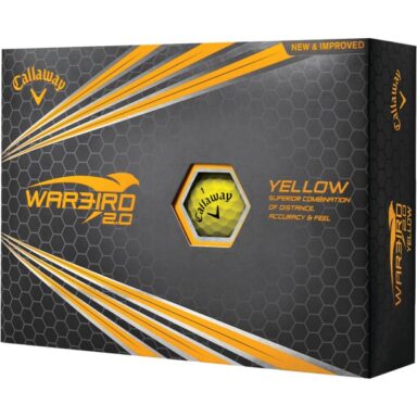 Callaway Golfbälle Warbird 2.0 - 12er Pack gelb