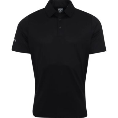 Callaway Poloshirt Swing Tech Solid kurzarm schwarz