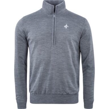 Cross Pullover M Storm 14-Zip grau