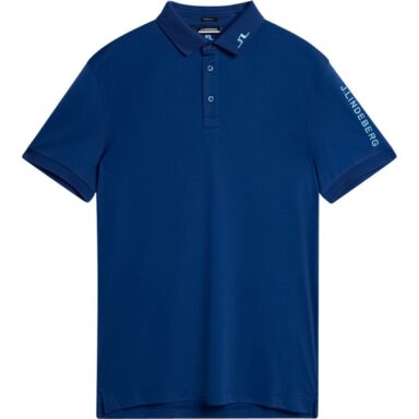 J. LINDEBERG Polo Tour Tech Reg Fit dunkelblau