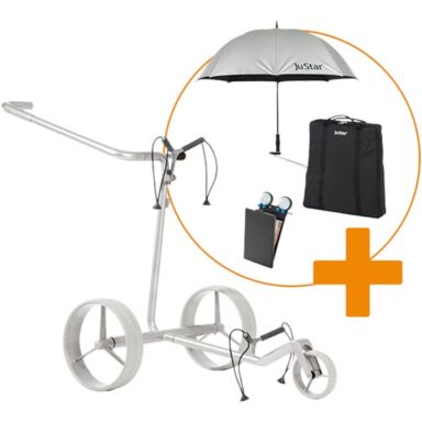 JuStar Elektro Trolley Carbon Light 3Rad - Set grau