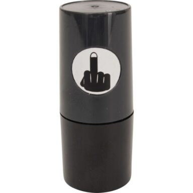 Leopold Hilbrand Golfball-Stempel Stinkefinger schwarz