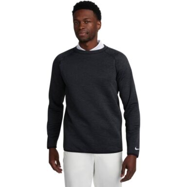 Nike Golf Pullover DF Tour Crew Quilted schwarz