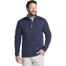 Puma Pullover Waffle 14 Zip navy