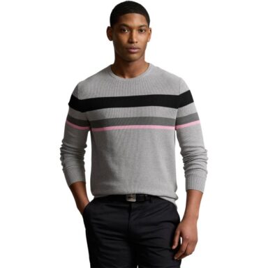 RALPH LAUREN Pullover Cotton Coolmax grau