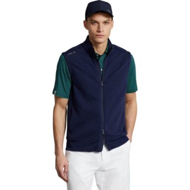 RALPH LAUREN Weste Quilted Double Knit navy