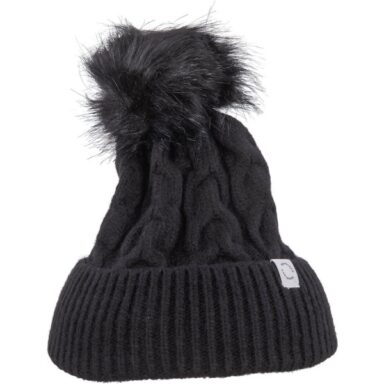 Röhnisch Mütze Pom Braid Beanie schwarz