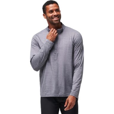 TRAVISMATHEW Layer The Heater 14 Zip grau
