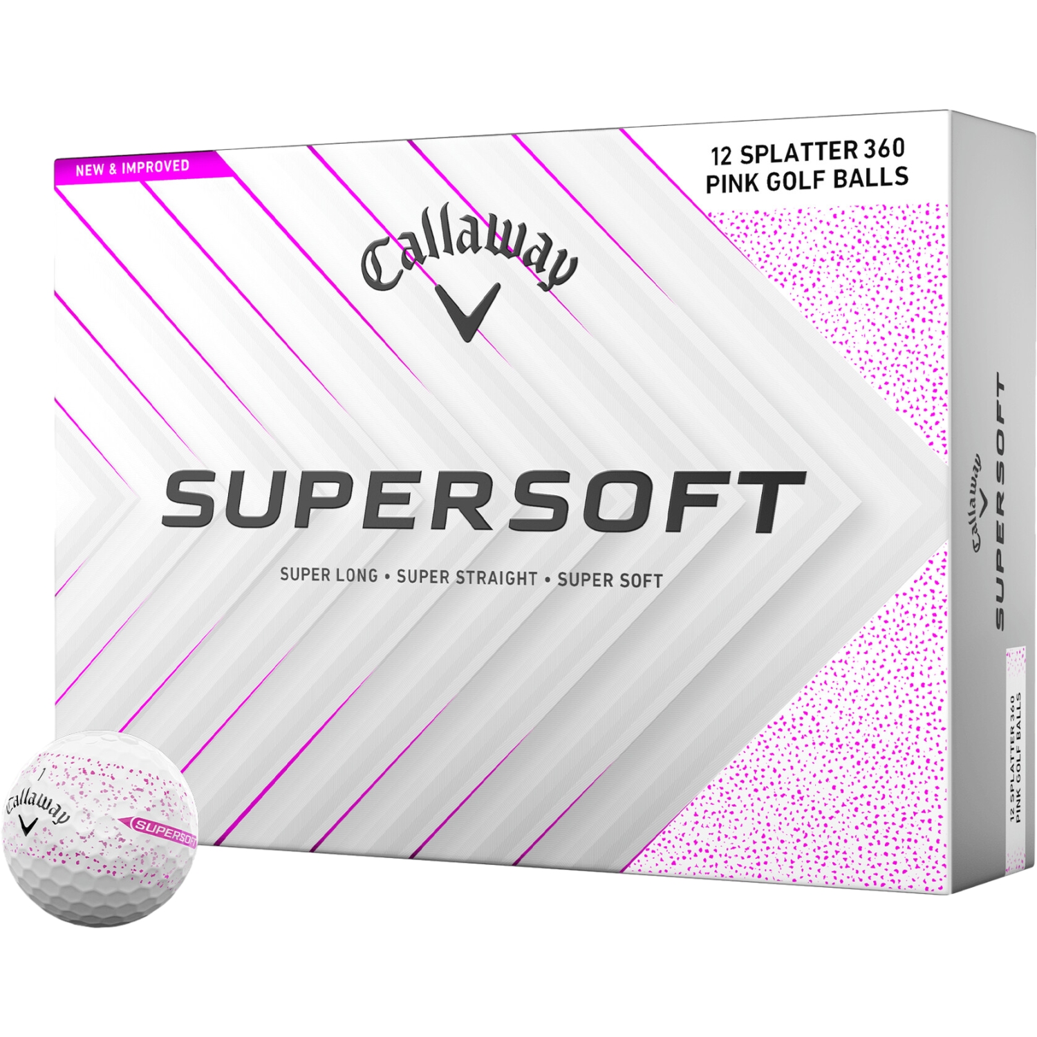 Callaway Golfbälle Supersoft Splatter 360 - 12er Pack