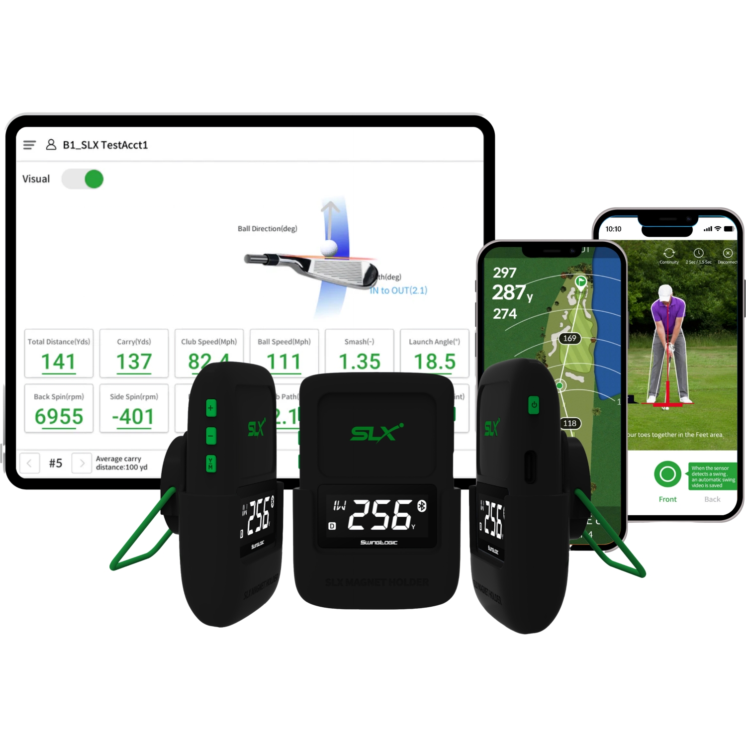 SwingLogic Launch Monitor SLX Hybrid Mini