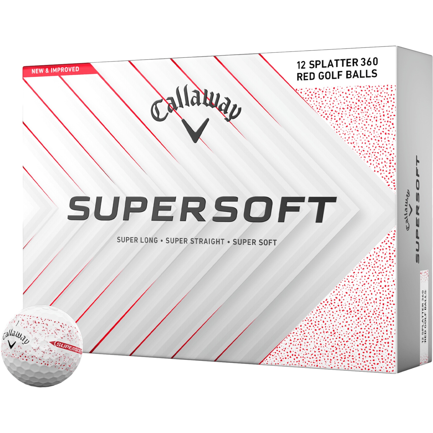 Callaway Golfbälle Supersoft Splatter 360 - 12er Pack