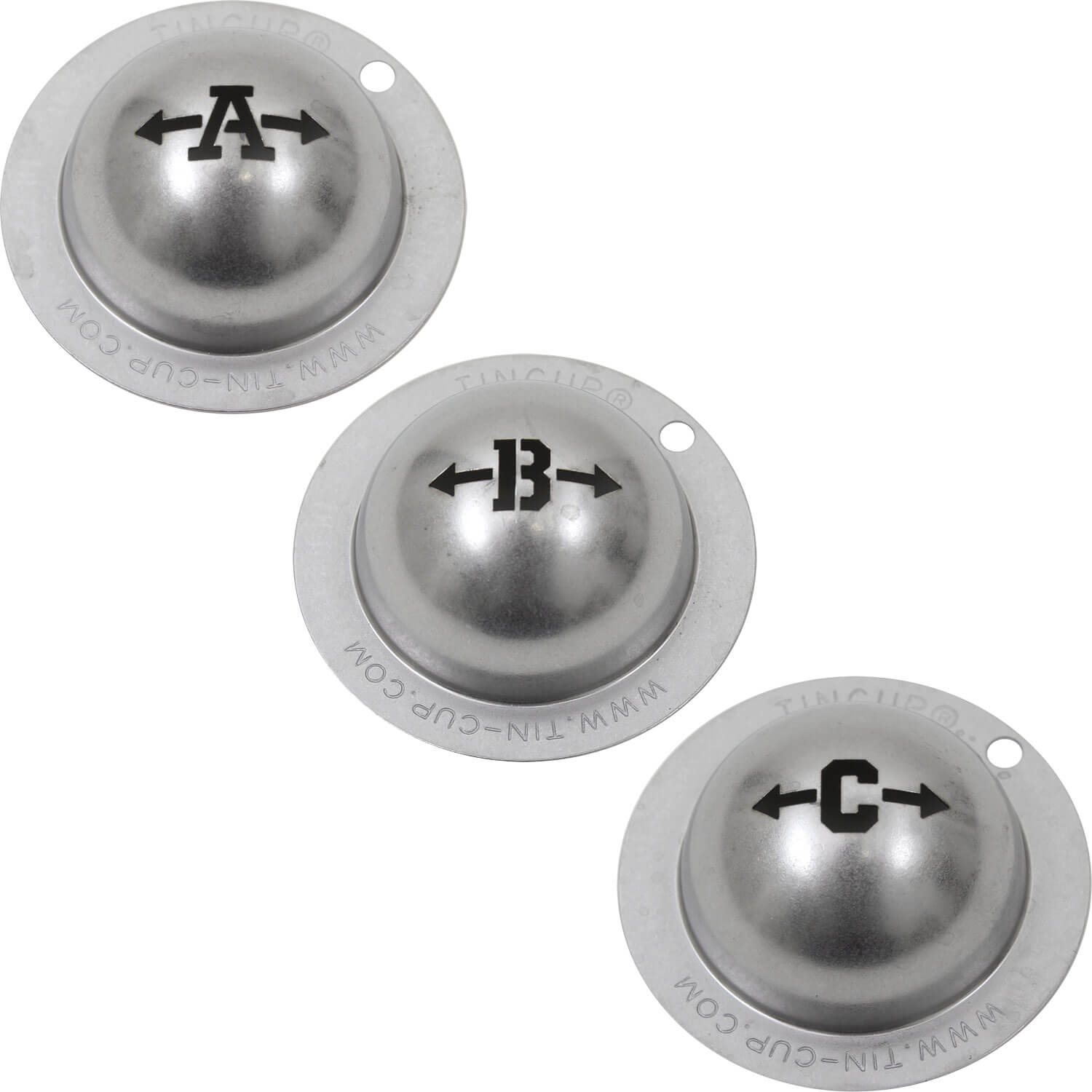 Tin Cup Cup Buchstabe