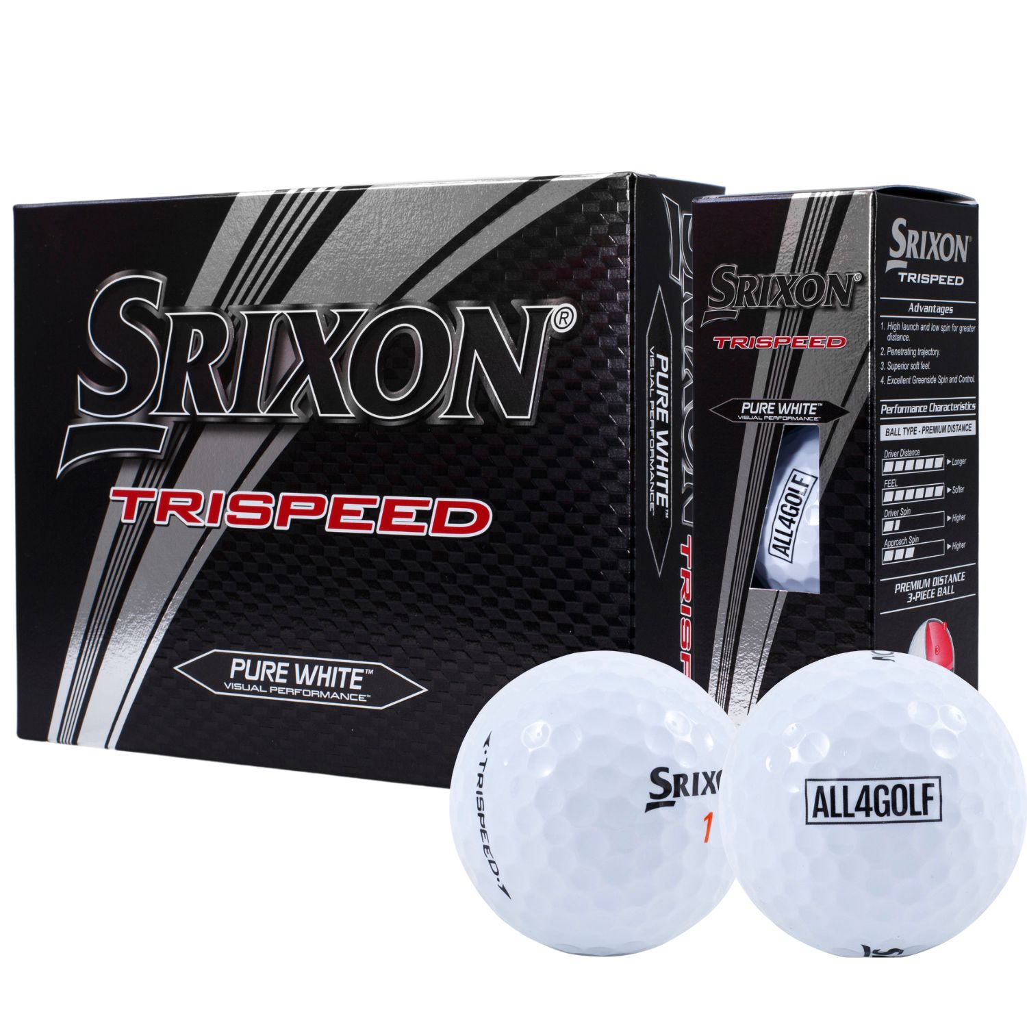 Srixon Golfbälle Trispeed x All4Golf - 12er Pack