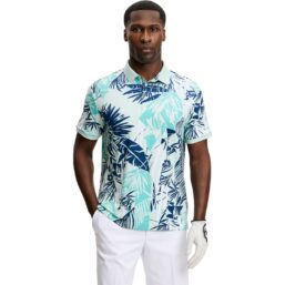 J. LINDEBERG Polo Tour Tech Print