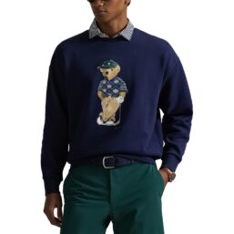 RALPH LAUREN Pullover Knit Fleece Print