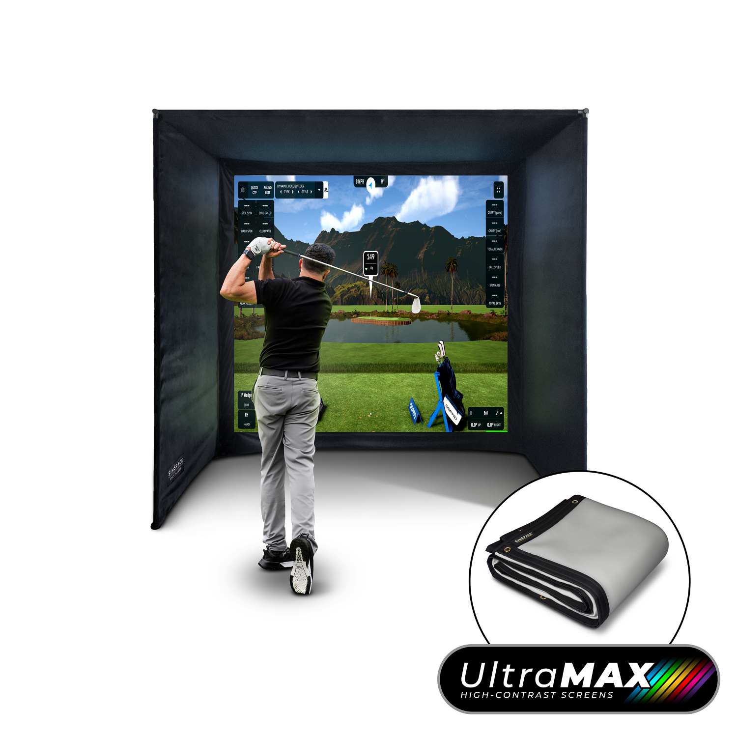 SimSpace Simulator Kabine mit Leinwand UltraMax