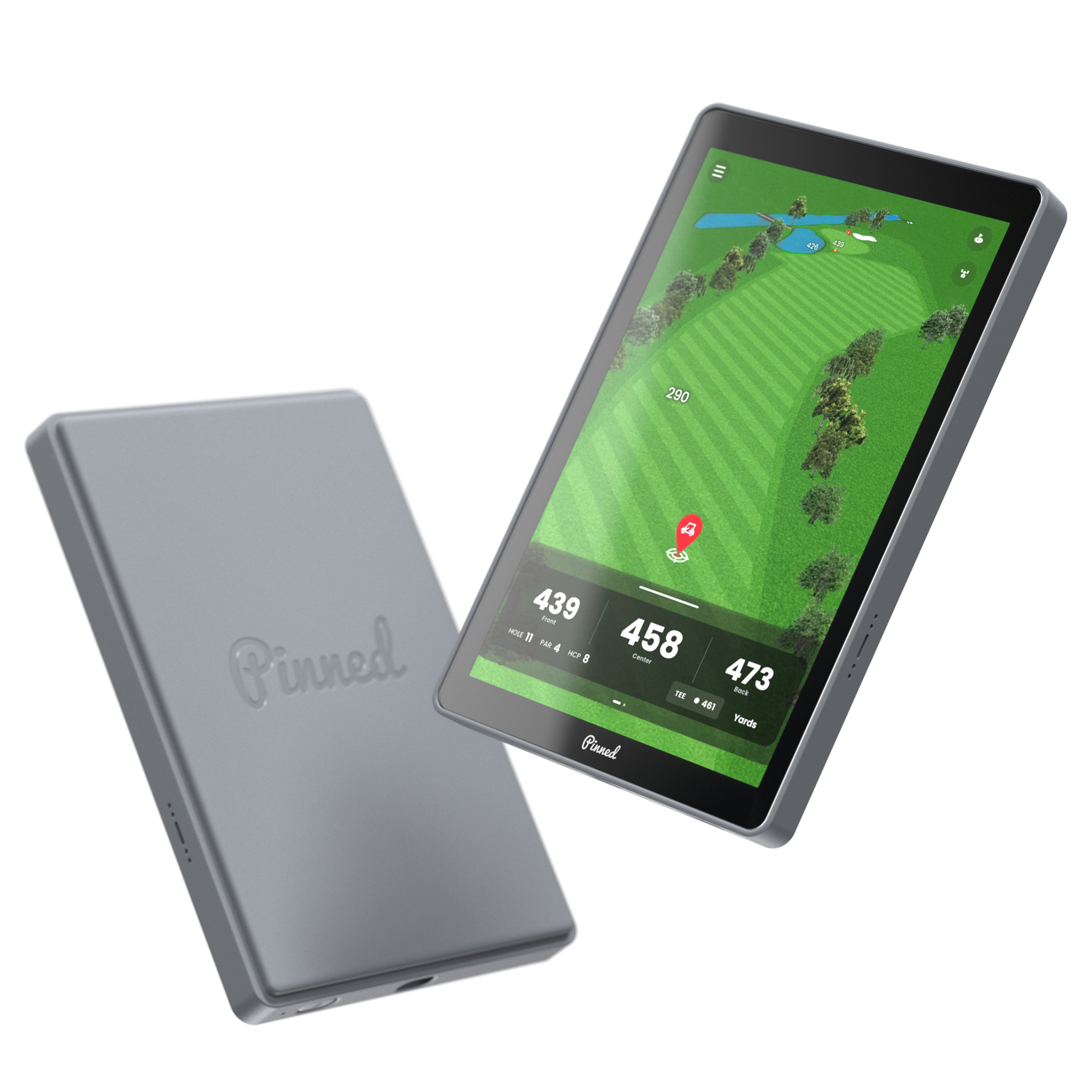 PINNED Golf GPS Tabet THE CADDIE