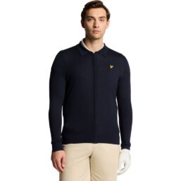 Lyle Scott Strickacke Airlight Knitted Collared