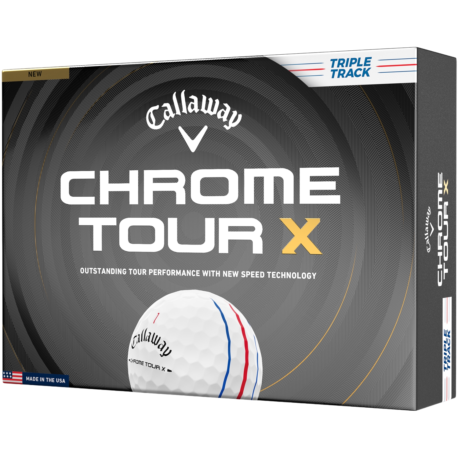 Callaway Golfbälle Chrome Tour X Triple Track 2026 - 12er Pack