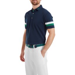 FootJoy Polo Sleeve Stripe Pique