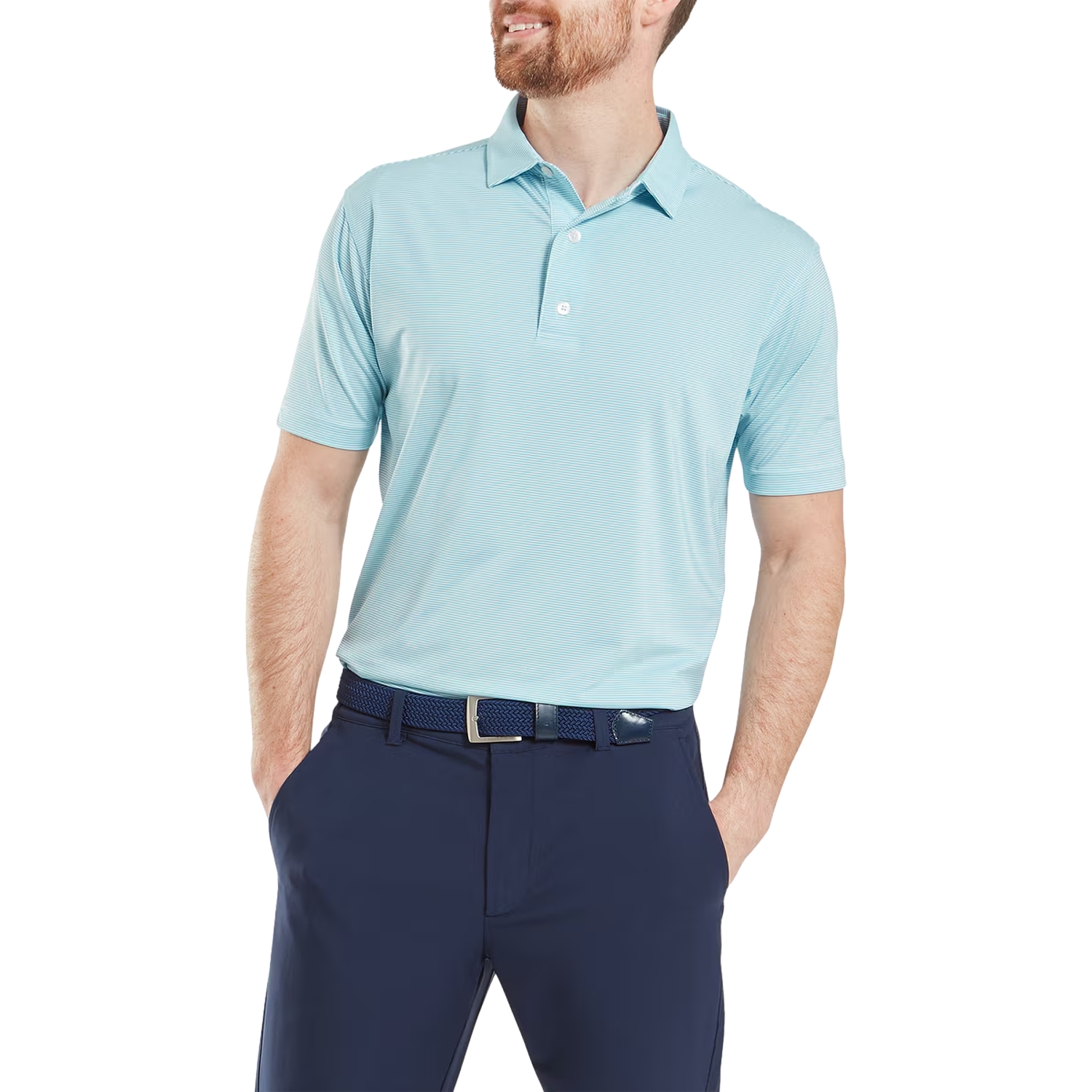 FootJoy Polo Micro Feeder Stripe Lisle