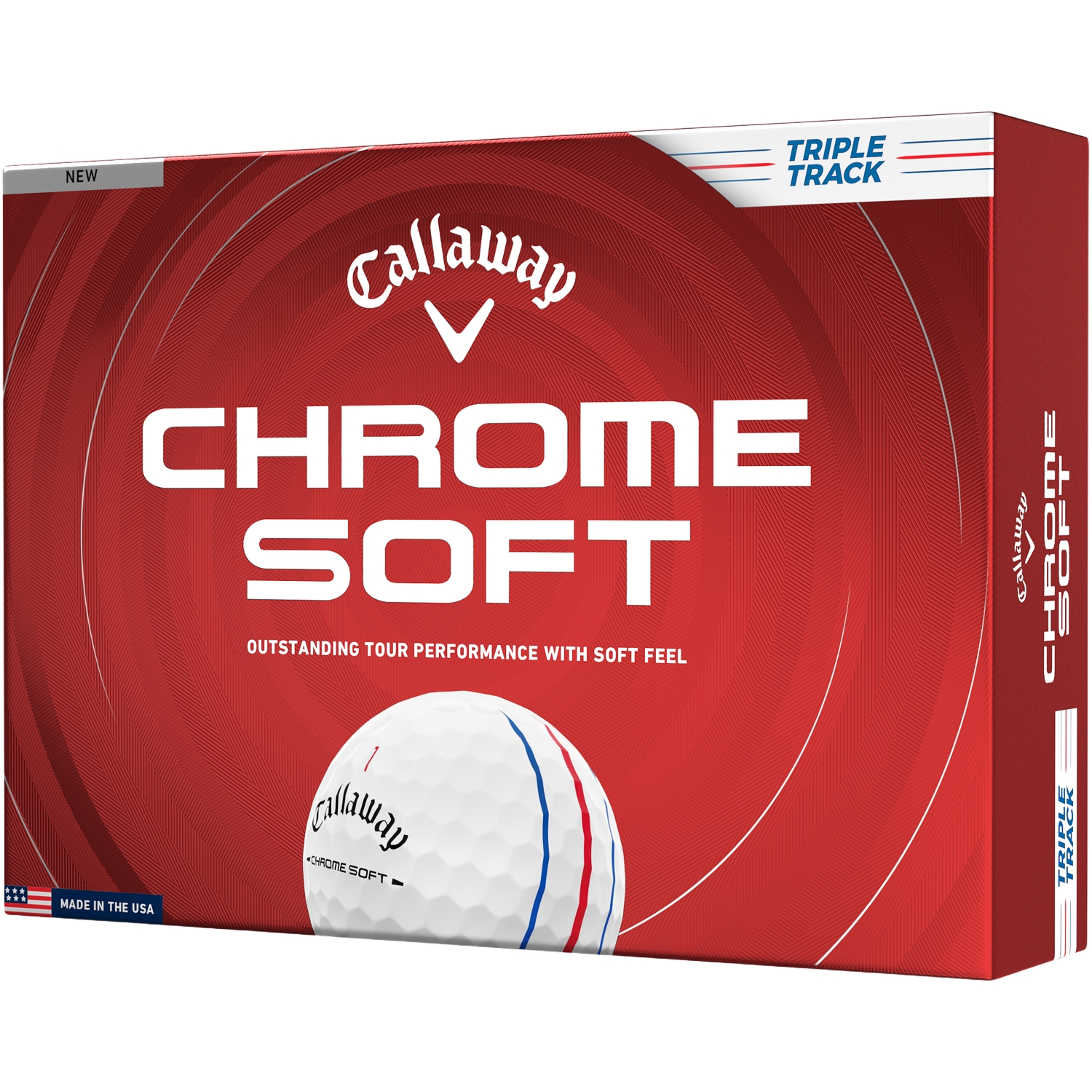 Callaway Golfbälle Chrome Soft Triple Track 2026 - 12er Pack