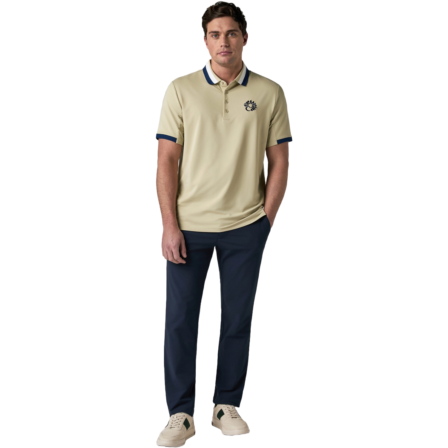 Callaway Polo Striped Rib Collar Legacy