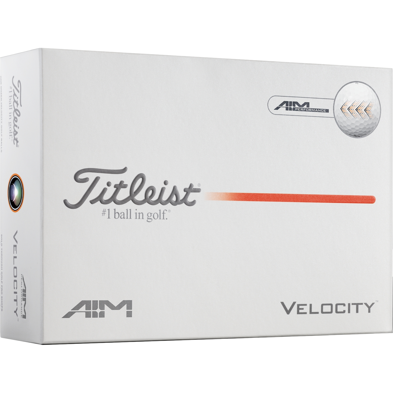 Titleist Golfbälle Velocity AIM 2026 - 12er Pack