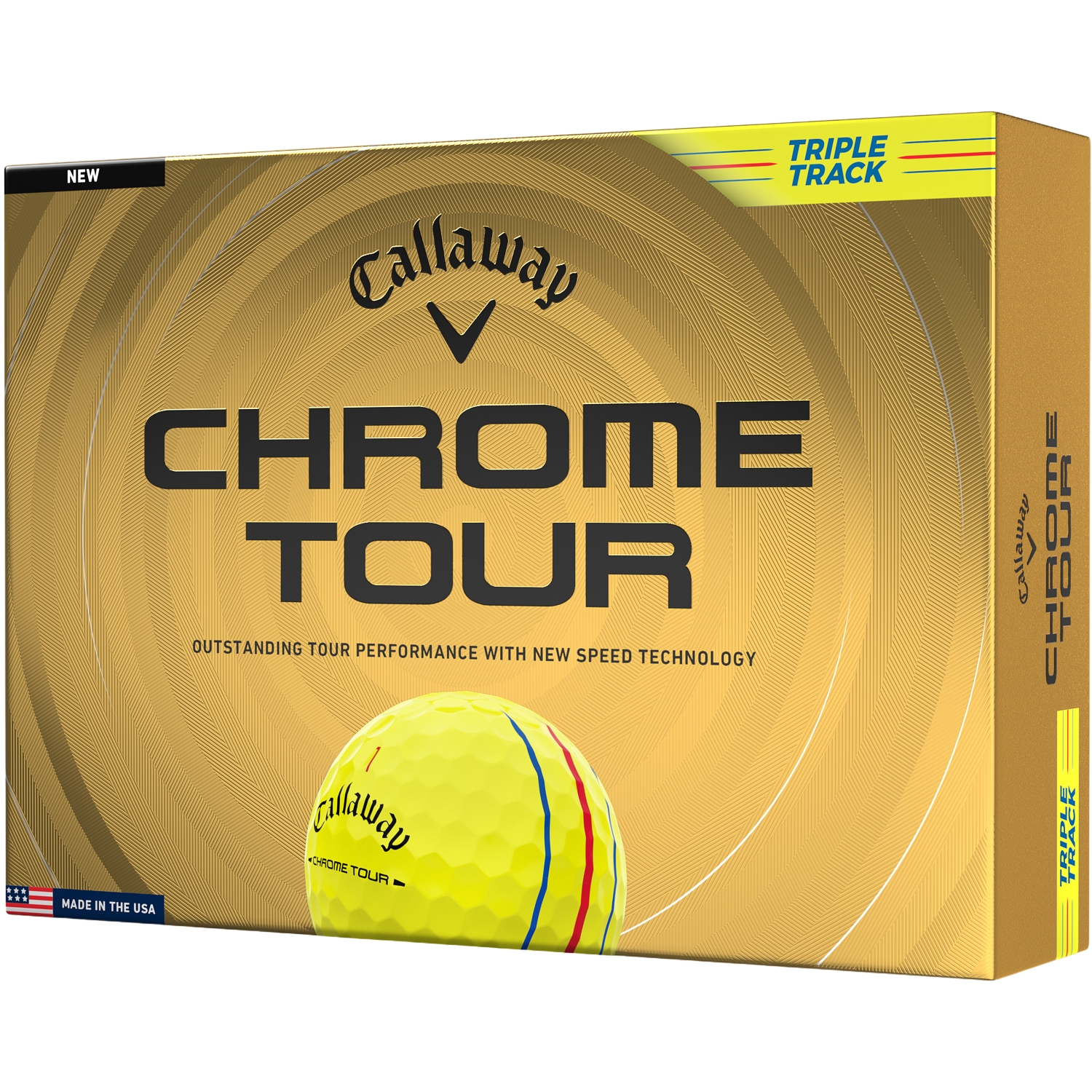 Callaway Golfbälle Chrome Tour Triple Track 2026 - 12er Pack