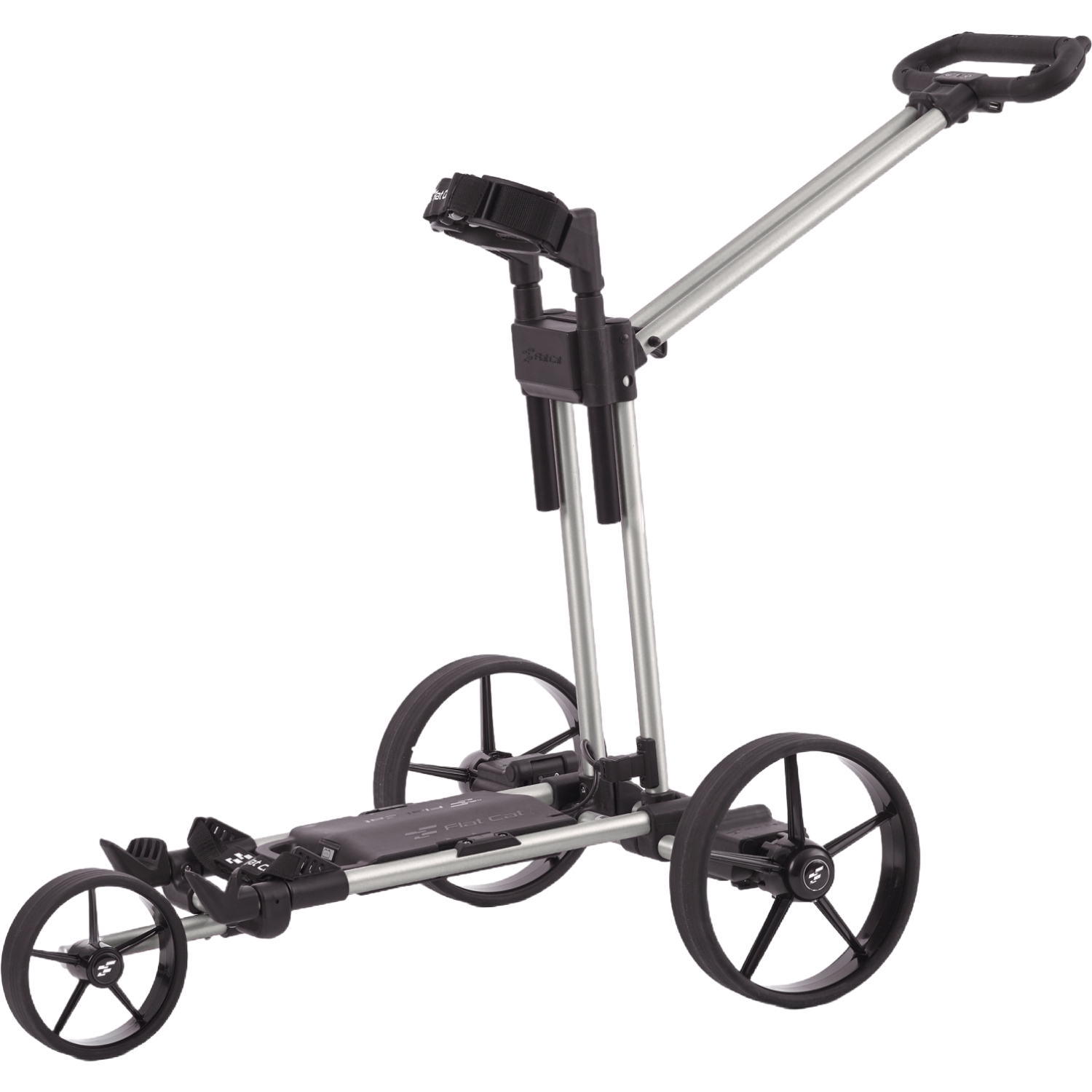 Flat Cat E-Trolley Ahead 3.0, silber/gebürstet
