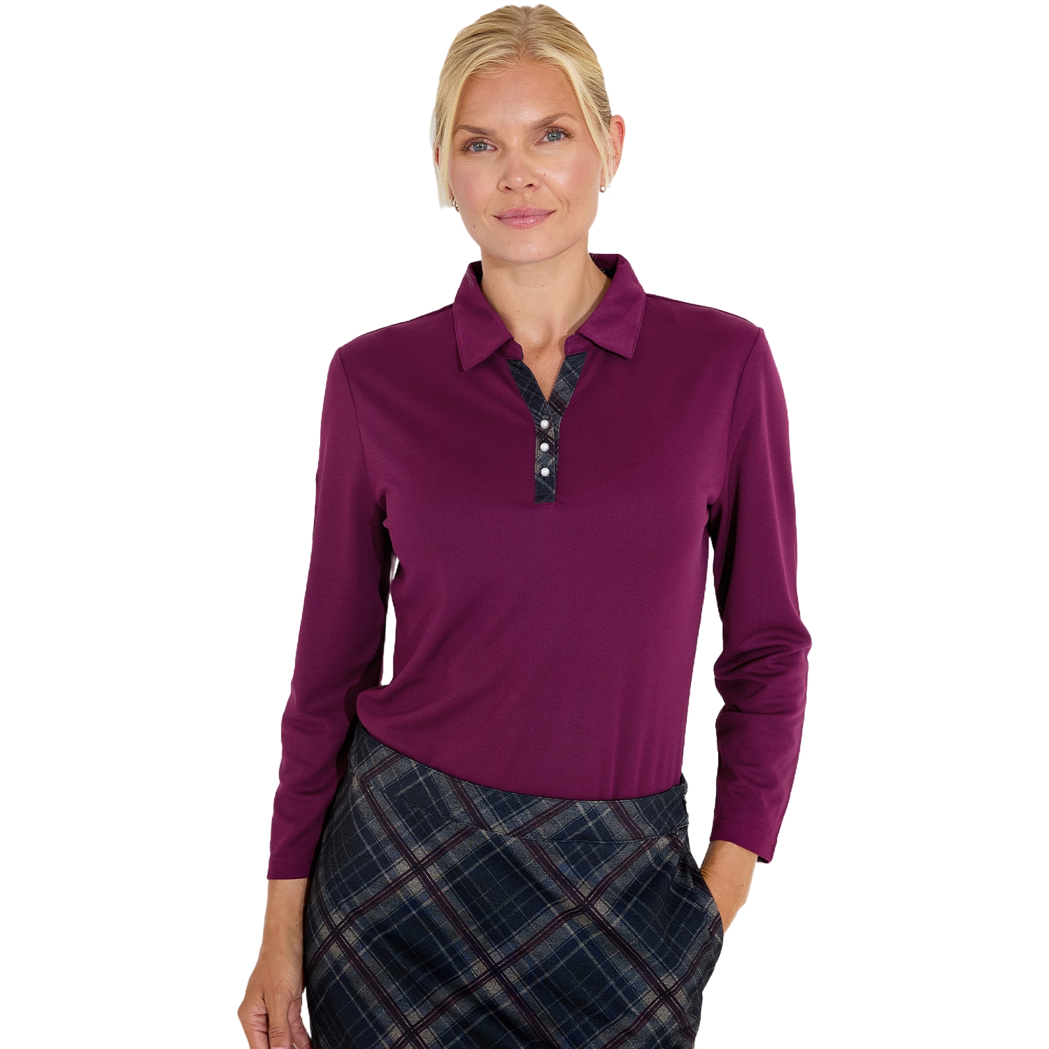 Abacus Polo Limerick, langarm, beere