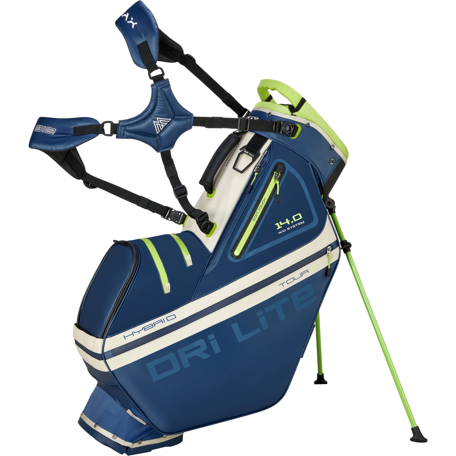 BIG MAX Standbag Dri LIte Hybrid Tour 2, navy/lime