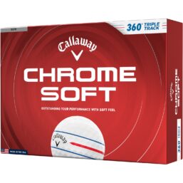 Callaway Golfbälle Chrome Soft 360 Triple Track 2026 - 12er Pack, weiss