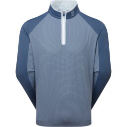 FootJoy Layer Temposeries Mixed Texture Chill-Out 1/4-Zip, blau