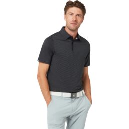 Callaway Polo Two Tone Geo Jacquard, schwarz/grau