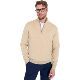Abacus Pullover Liffin Knitted Windstopper, sand