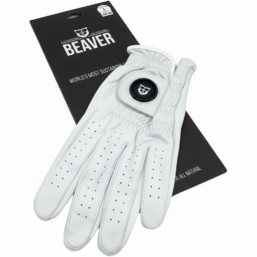 Beaver Golf Handschuh Cabretta, weiss