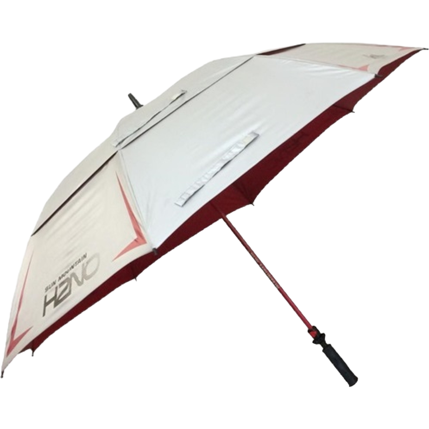 Sun Mountain Golfschirm UV-Protect H2NO Chrome Serie 2021, rot/silber