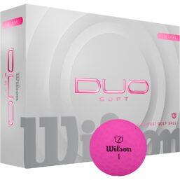 Wilson Golfbälle DUO Soft - 12er Pack, pink