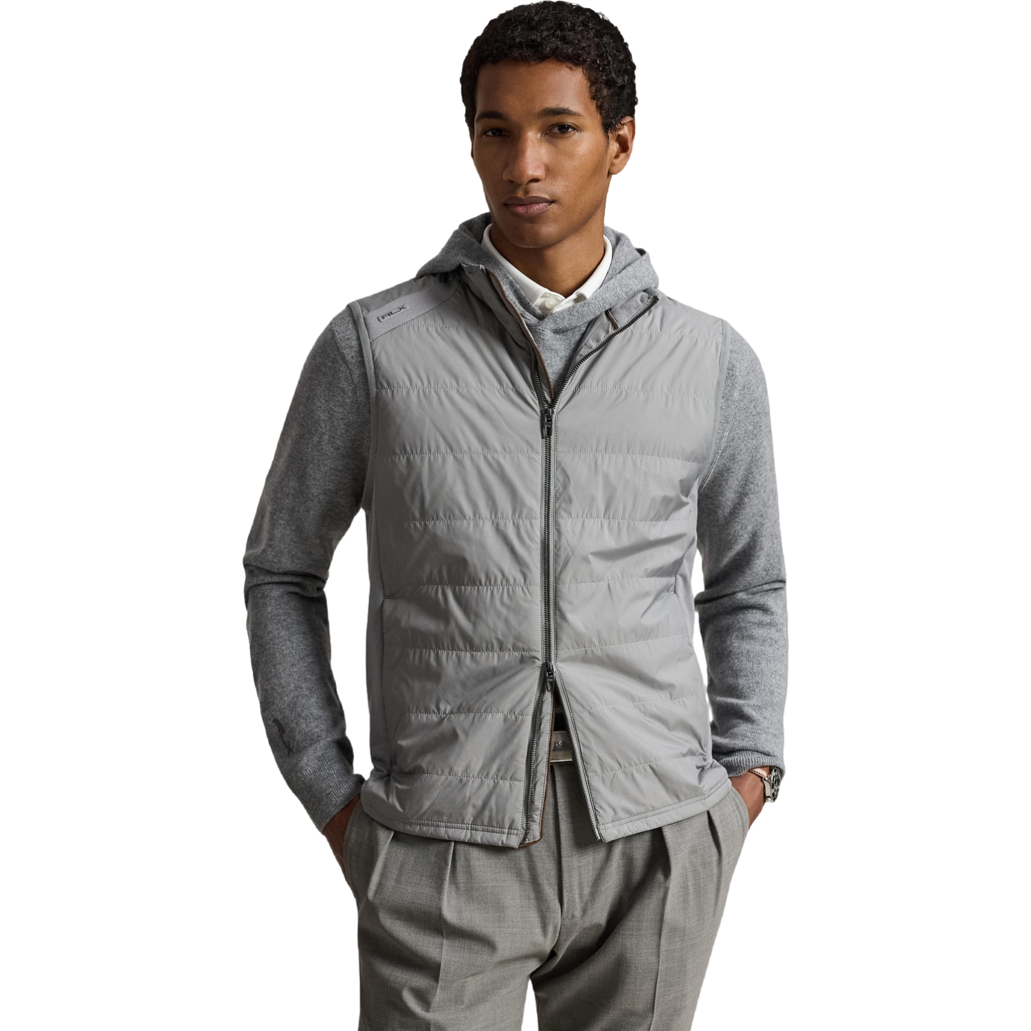 RALPH LAUREN Weste Performance Wool, grau