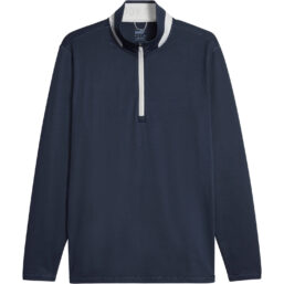 Puma Layer Lightweight 1/4-Zip, navy/hellgrau