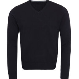 Cross Pullover Classic V-Neck, navy