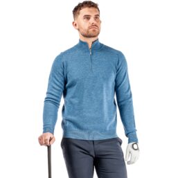 Galvin Green Layer Chester 1/2-Zip, blau