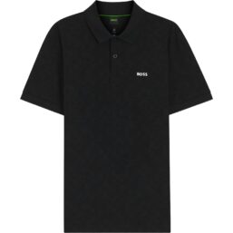 HUGO BOSS Polo Swing All Over GOC, schwarz