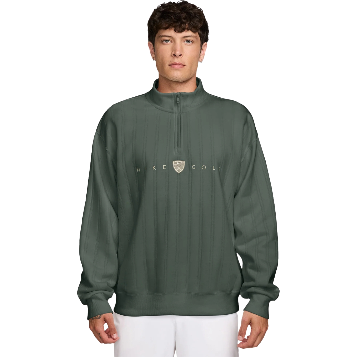Nike Golf Pullover Fairway Fresh Oversized 1/2 Zip , dunkelgruen