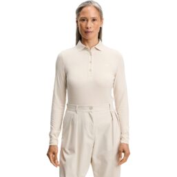 J. LINDEBERG Polo Flor, Langarm, beige