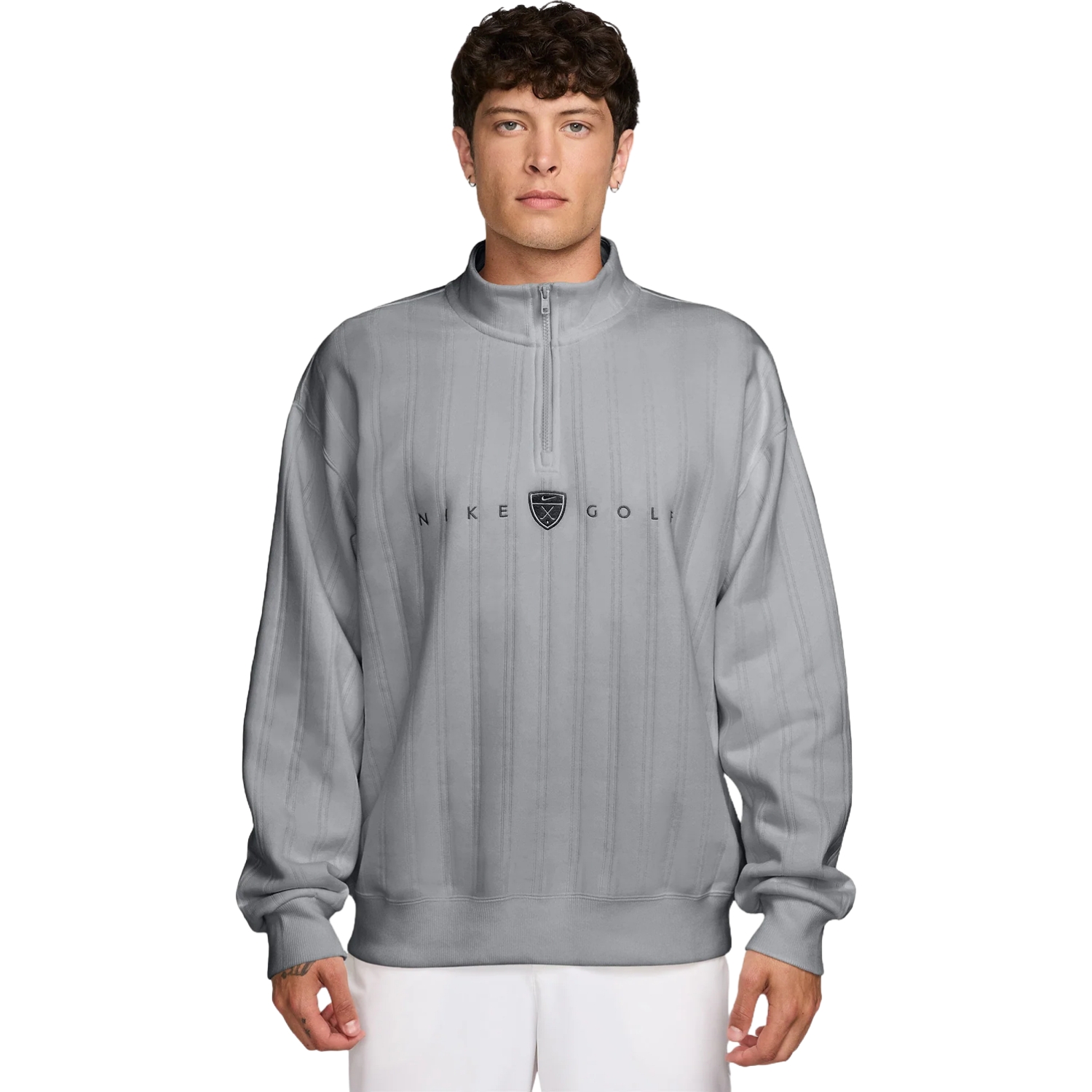 Nike Golf Pullover Fairway Fresh Oversized 1/2 Zip , grau