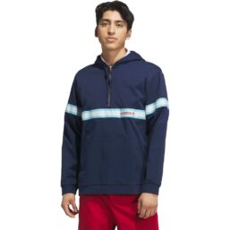 adidas Golf Originals Hoodie Stripe, indigo/hellblau